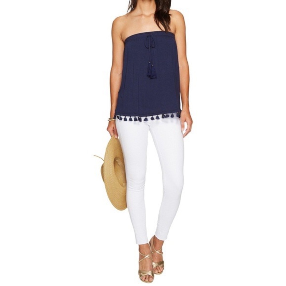 Lilly Pulitzer NWT Navy Palma Tube Top (Size M)